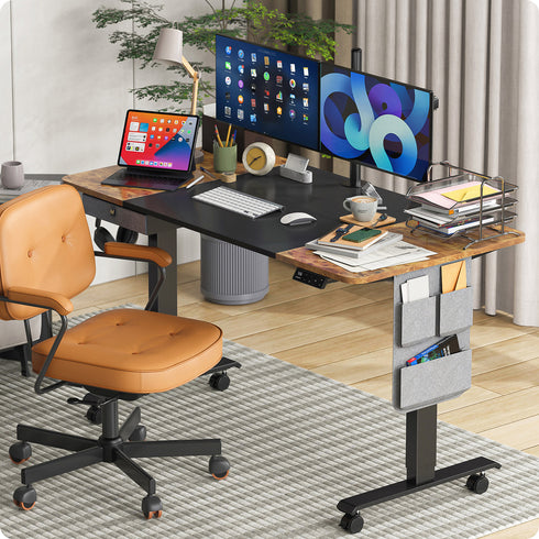 Maidesite M2 55x28inch Electric Standing Desk With Accessories Kit For Home Office